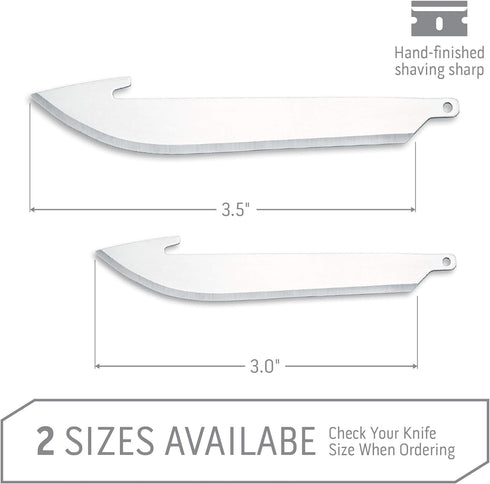 OUTDOOR EDGE 3.5" RazorSafe Replacement Knife Blades, 6 Pieces...
