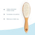 Soft Wooden Baby Hair Brush for Newborns & Toddlers in Chic Gift Box - Ultra Soft Natural Goat Hair - Perfect Registry Gift (Goat hair brush - Ova...