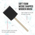 US Art Supply 2 inch Foam Sponge Wood Handle Paint Brush Set (Value Pack of 20) - Lightweight, Durable and Great for Acrylics, Stains, Varnishes, ...