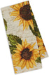 Design Imports Rustic Sunflowers Table Linens, 18-Inch by 28-Inch Dishtowels, Set of 2, Rustic Sunflowers Printed...