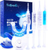 VieBeauti Teeth Whitening Kit - 5X LED Light Tooth Whitener with 35% Carbamide Peroxide, Mouth Trays, Remineralizing Gel and Tray Case - Built-in ...