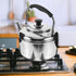 Alipis Stovetop Tea Kettle, 4L Stainless Steel Whistling Water Kettle with Cool Handle, Stove Top Household Water Boiler Water Pot for Home, Kitch...