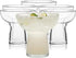 Libbey Stemless Margarita Glasses Set of 6, 10.25 ounces Classic Margarita Glasses Lightweight, Fancy Glassware Set for Celebrations...