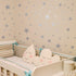 Star Wall Decals (189 Count) Silver Star Nursery Removable Peel and Stick Wall Decals, Vintage Silver...