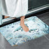 Sea Turtle Bath Rugs for Bathroom, Teal Blue Ocean Beach Coastal Funny Animal Nautical Starfish Fish Non Slip Flannel Bathroom Rug, Dry Fast Water...