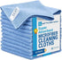 12" x 12" MW Pro Multi-Surface Microfiber Cleaning Cloths | Blue - 12 Pack | Premium Microfiber Towels for Cleaning Glass, Kitchens, Bathrooms, Au...