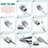 11 Pieces 3 Pin LED Strip Connectors Tunable 10 mm LED Strip Light Connectors LED Strip Connector Terminal for WS2811 WS2812B SK6812 LED Strip No ...