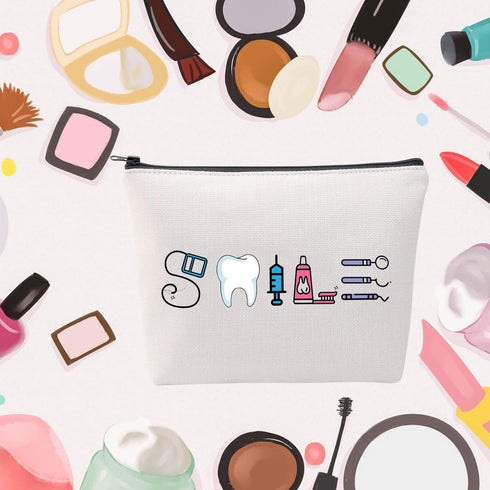 Dental Assistant Gift Funny Dentist Gift Dental Smile Cosmetic Bag Dental Student Gift Dental Hygienist Gift...