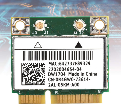 Mini Wireless Network Card, bcm43142 bcm943142hm dw1704 Mini pci e WiFi Bluetooth 4.0 Network Card Replacement for Dell xps 2710 17tr...