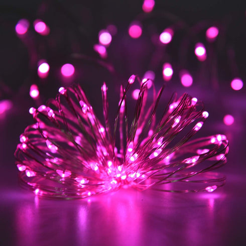 2 Pack 100 LED Solar Powered String Lights, Outdoor Waterproof Copper Wire 8 Modes Fairy Lights for Valentines Day Decor, Garden, Patio, Bedroom, ...