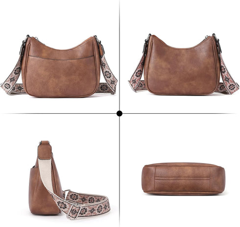 CLUCI Crossbody Bags Purses for Women, Leather Summer Cross Body Bags with Adjustable Strap, Women's Shoulder Handbags 2024...