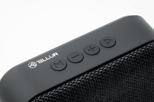 TELLUR Callisto Portable Bluetooth Speaker, Ultra Compact Fabric Design, FM Portable Radio Speaker, Hands-Free, USB, MicroSD/TF, MicroUSB Aux Port...