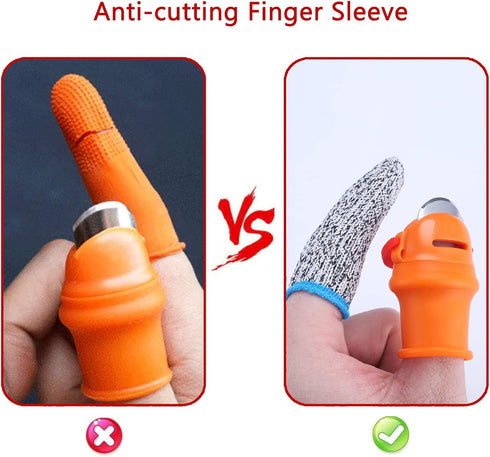 E-TING 12 Pcs Gardening Silicone Thumb Knife Harvesting Tool Finger Plant Fruit Picking Knives Separator Garden Tool...