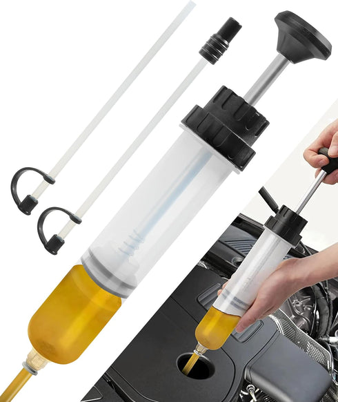 Oil Extractor,Fluid Extractor,Car Accessories Auto Syringe Pump Automotive Fluid Syringe Pump Manual Suction Vacuum Fuel for Power Steering Transm...