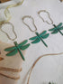 Antique Green Dragonfly Shower Curtain Hooks - Decorative Shower Hooks for Shower Curtain Rust Proof Shower Curtain Rings, Natural Forest Garden F...