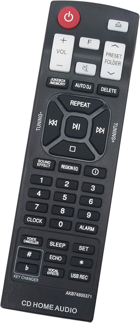 AKB74955371 Replaced Remote fit for LG Mini Hi-fi System CK99 CKS99F, Replacement for AKB74955336 AKB74955375 AKB74955376 AKB74955373 AKB74955361 ...
