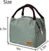 2PCS Lunch Bags Reusable Lunch Tote Bags Portable Lunch Cooler Bag Lunch Holder Insulated Lunch Box Bag for Picnic Office Beach (Green+Red)...