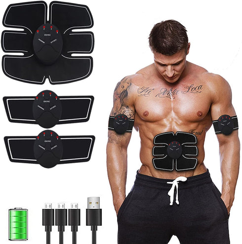 Abdominal Toning Trainer, Abs Workout Equipment, Ab Sport Exercise for Men and Women, Waist Trainer Tummy Green Grey, Large...