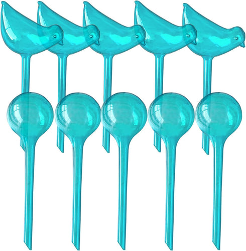 Plant Self Watering Globes - 10pcs Flower Self Watering Planter Insert, Plastic Self Watering Bulbs Auto for Plants, Garden Water Device Drippers ...