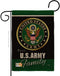 Army Proudly Family Burlap Garden Flag - Armed Forces Rangers United State American Military Veteran Retire Official - House Decoration Banner Sma...