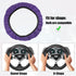 X AUTOHAUX Steering Wheel Cover Universal Elastic Stretch Antislip Breathable Microfiber Ice Silk Interior Trim Wheel Protector for Car Truck SUV ...