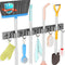 Broom Holder Wall Mount, Improved Adjustable Broom Holder, Super Anti-Slip Mop and Broom Holder Wall Mount, Heavy Duty Tool Organizer for Laundry ...