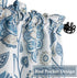 Kitchen Curtains 24 Inch Floral Tier Curtains Farmhouse Cafe Curtains Multicolor Floral Printed Small Window Curtains for Laundry Room Bathroom, R...