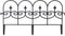 Gardenised QI003741.LB Decorative Black Vinyl Garden Patio Lawn Fence Landscape Panel Border, 24 x 13...