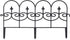 Gardenised QI003741.LB Decorative Black Vinyl Garden Patio Lawn Fence Landscape Panel Border, 24 x 13...