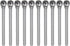 10pcs Carbide Rotary Burrs 1/8" (3mm) Shank 1/4" (6mm) Head Double Cut Ball D Shape Die Grinder Bits Rasp Files for Metal Wood Plastic Polishing E...