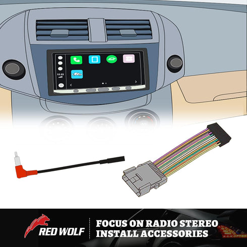 RED WOLF Compatible with Volkswagen 2004-2015, BMW 3/5, Audi 2002-2010 Aftermarket Stereo Radio Replacement Wire Harness Cable Connector to OEM Pl...