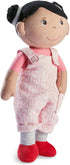 HABA Snug Up Doll Rumbi - 10" Soft Doll with Black Hair and Pink Overalls - Machine Washable for 18 Months and Up...