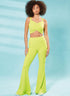 McCall's Misses' Knit Crop Tops and Flared Pants Sewing Pattern Kit, Design Code M8368, Sizes XS-S-M-L-XL, Multicolor...
