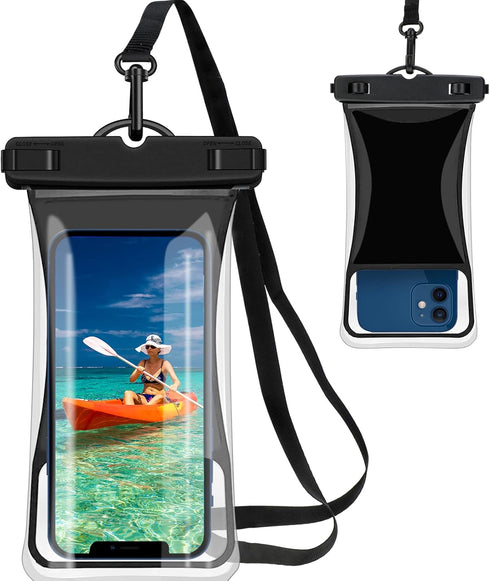 7.0" Universal Waterproof Phone Pouch,Floating Cellphone Dry Bag Case with Lanyard,IPX8 Waterproof Phone Case Compatible for iPhone 13/12/11 Pro M...