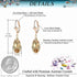 Austrian Crystal Teardrop Leverback Dangle Earrings for Women Fashion 14K Gold Plated Hypoallergenic Jewelry...