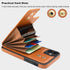 Folosu Compatible with iPhone 11 Case Wallet with Card Holder, 360°Rotation Finger Ring Holder Kickstand Protective RFID Blocking PU Leather Doubl...