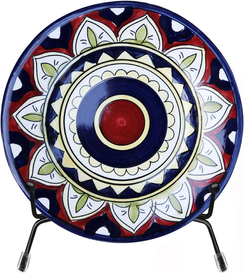 2 Pack Upgraded Plate Display Stands, 12 Inch Anti-Slip Iron Photo Holder Stands Book Display Stands, Compatible 13 to 18 Inch Decorative Plates, ...