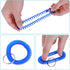 Yolev 6 Color Wrist Coil Keychain Plastic Coil Wristband Stretch Spring Spiral Coil Bracelets Key Chain Wrist Key Holder for Sauna Gym Pool ID Bad...