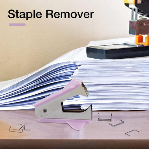 Purple Stapler Puller,Stapler Removals Remover - Staple Puller Tool with Non-Slip Grip Wear-Resistant Supplies for School,Teachers, Students,and H...