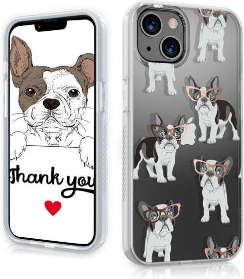 MYBAT PRO Mood Series Slim Cute Clear Crystal Case for iPhone 13 Case, 6.1 inch, Stylish Stylish Shockproof Non-Yellowing Protective Cover, Chic F...
