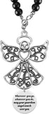 Angel Car Charm, Wherever You Go Whatever You Do May Your Guardian Angel Watch Over You, Rear View Mirror Car Charm, Car Mirror Hanger, New Driver...