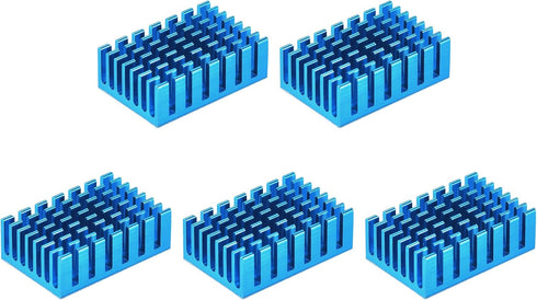 uxcell 30x20x10mm Black Thermal Self Adhesive Aluminum Heatsink Electronic Radiators 5 Pcs...