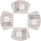 SHACOS Wedge Placemats for Small Round Table Set of 4 Woven Vinyl PVC Placemats Heat Resistant Wipeable Indoor Outdoor Table Mats (4, Beige)...