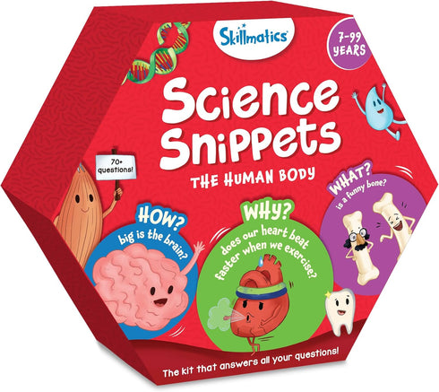Skillmatics Science Kit The Human Body - STEM Toy, Learning Resource & Educational Toys for Boys & Girls, Gifts for Ages 7, 8, 9 & Up, 70+ Cards...