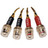 CESS-220 Pin Banana Plug to 4mm Female Banana Jack/Speaker Wire, 4 Pack (Braided-Type to 4mm)...