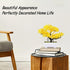 Mini Artificial Bonsai Tree Plants with Plastic Cement Pots for Home Office Décor (Yellow)...