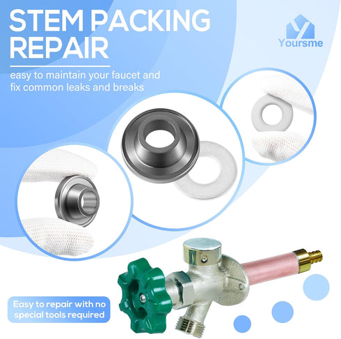 2 Kits of C-134KT-803 Stem Packing Replacement Kit for Prier C-134, C-135, C-144, C-154, C-434, C-108, P-164 Wall Hydrants...