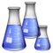 Glass Erlenmeyer Flask Set - 3 Sizes - 50, 150 and 250ml, Karter Scientific...