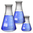 Glass Erlenmeyer Flask Set - 3 Sizes - 50, 150 and 250ml, Karter Scientific...