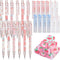 30 Pcs Kawaii Peach Mechanical Pencil Set Include 12 Mechanical Pencils 6 Cute Peach Erasers 12 Tube HB Pencil Refills First Day of School Back to...